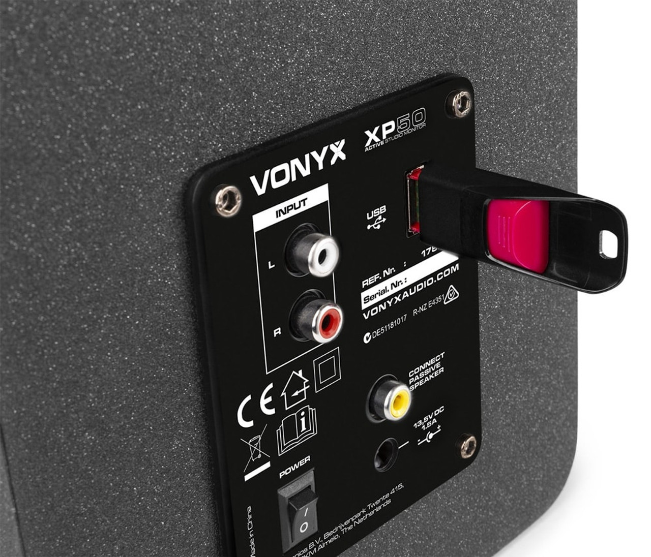 Vonyx XP50 Active Studio Monitor Pair 5 Inch BT USB