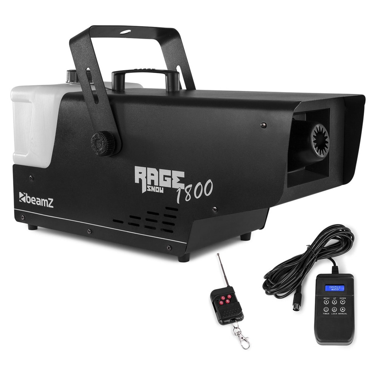 Beamz Rage 1800 Snow Machine Wireless DMX