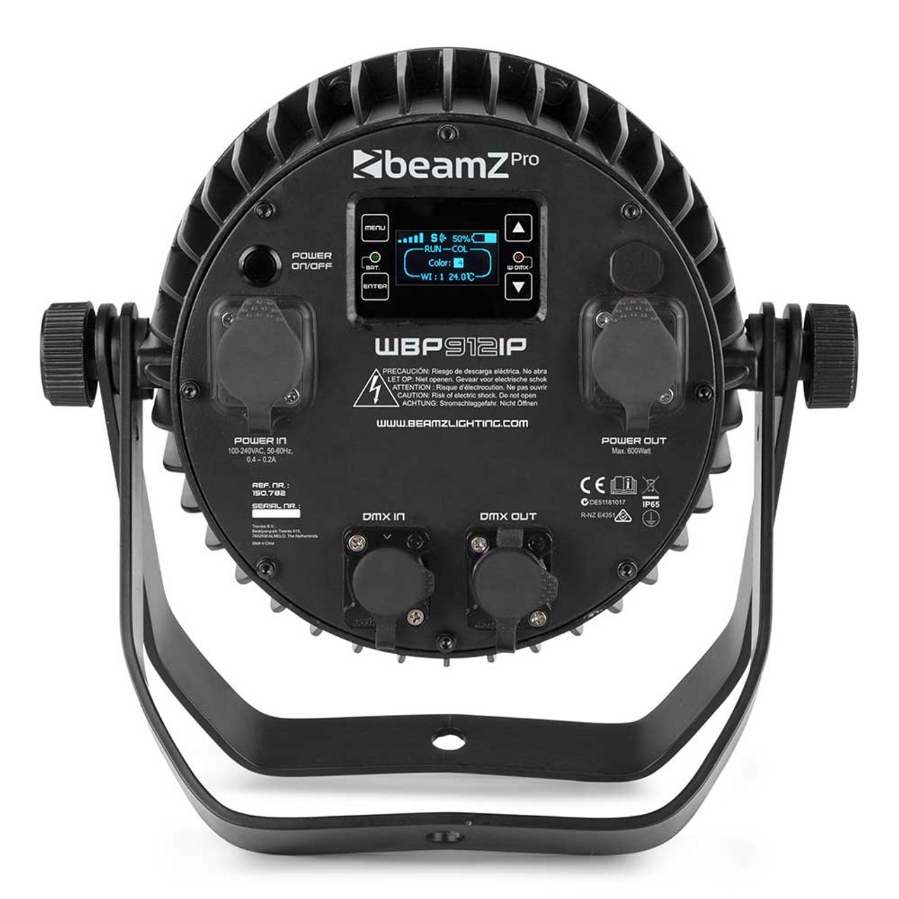 Beamz WBP912IP Wireless DMX Battery Par IP65