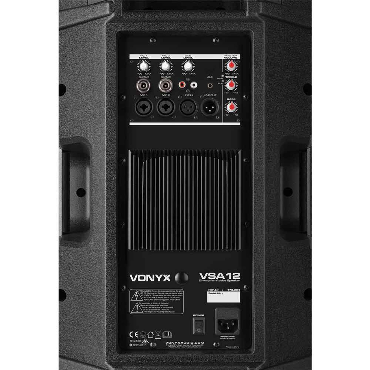 Vonyx VSA12 Pair SS-Kit – (2x) 12″ Inch 800W Active Speakers with SS-Kit