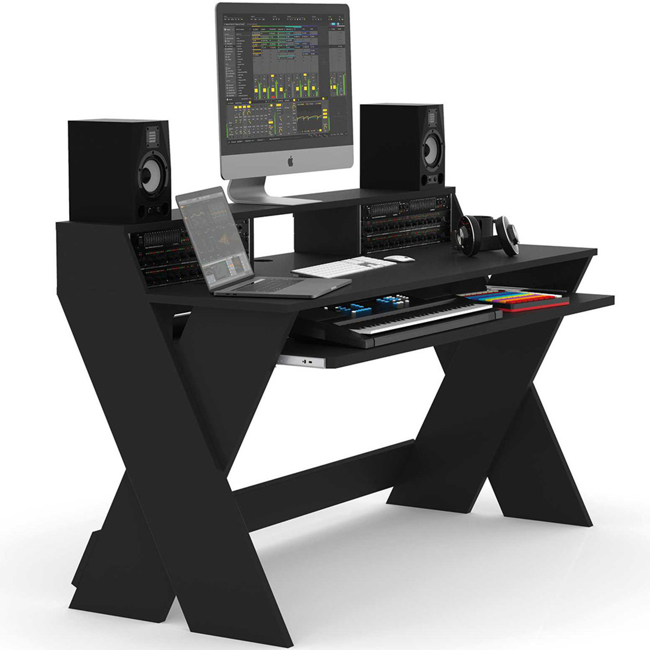 Glorious Sound Desk Pro Black – Music Studio Workstation