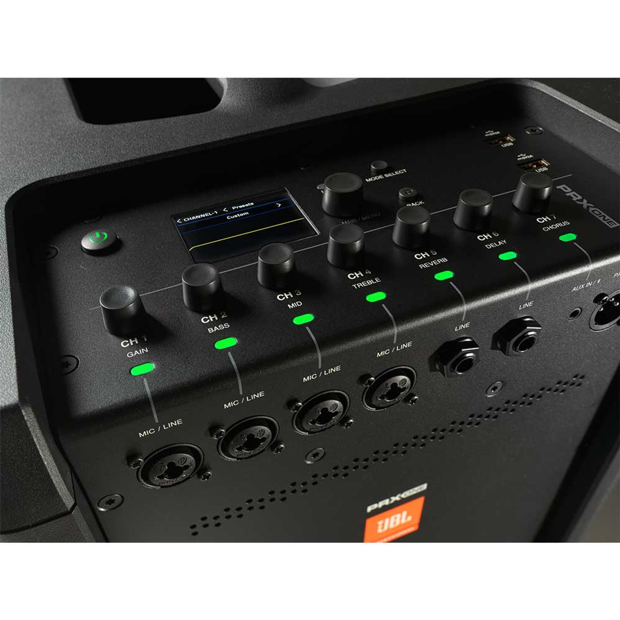 JBL PRX ONE All-In-One Powered Column PA 7 Channel Digital Mixer