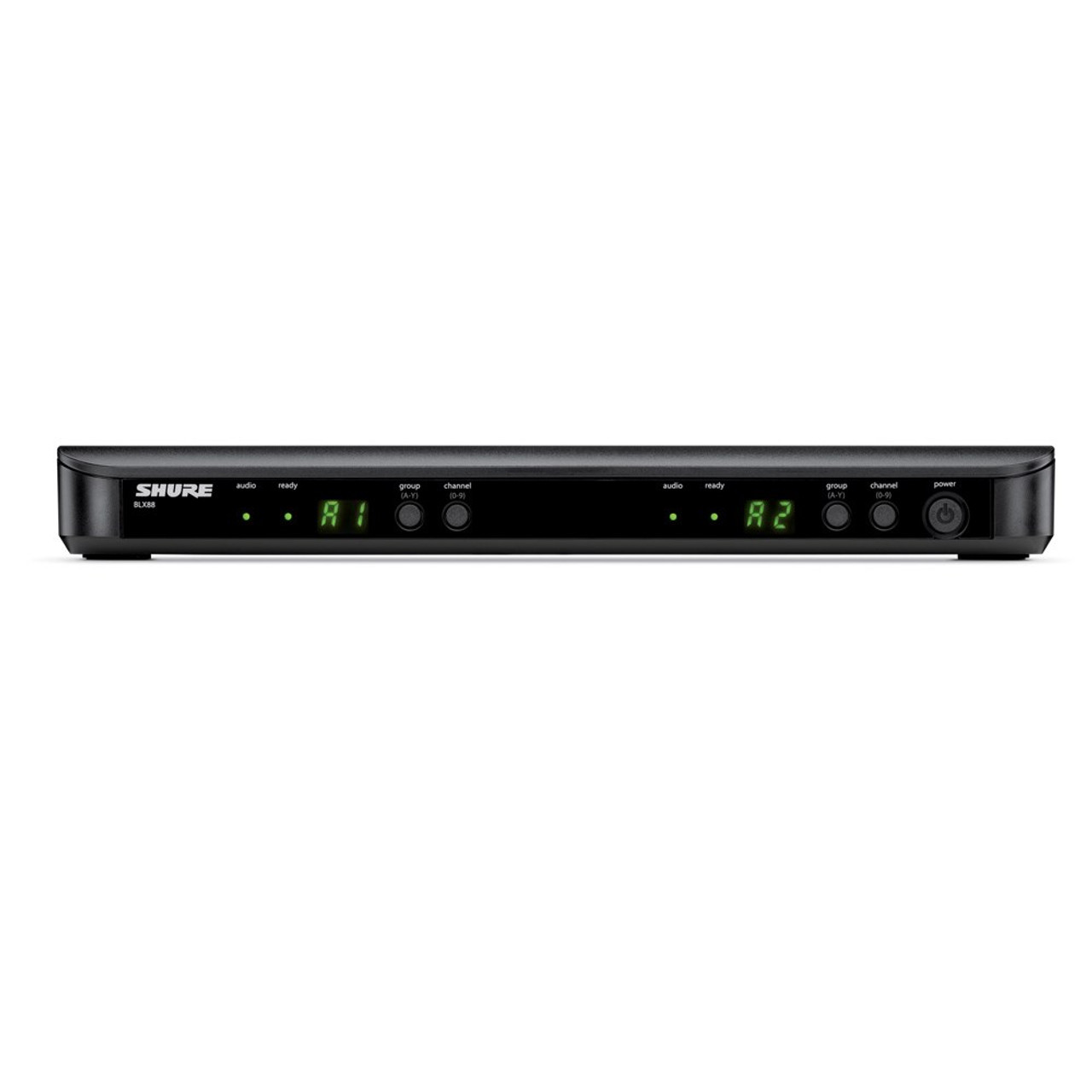 Shure SHR-BLX88K14 Wireless Mic Dual Receiver Non Rack Mount Auto Setup: 614-638MHz Non Rack Mount Auto Setup: 614-638MHz