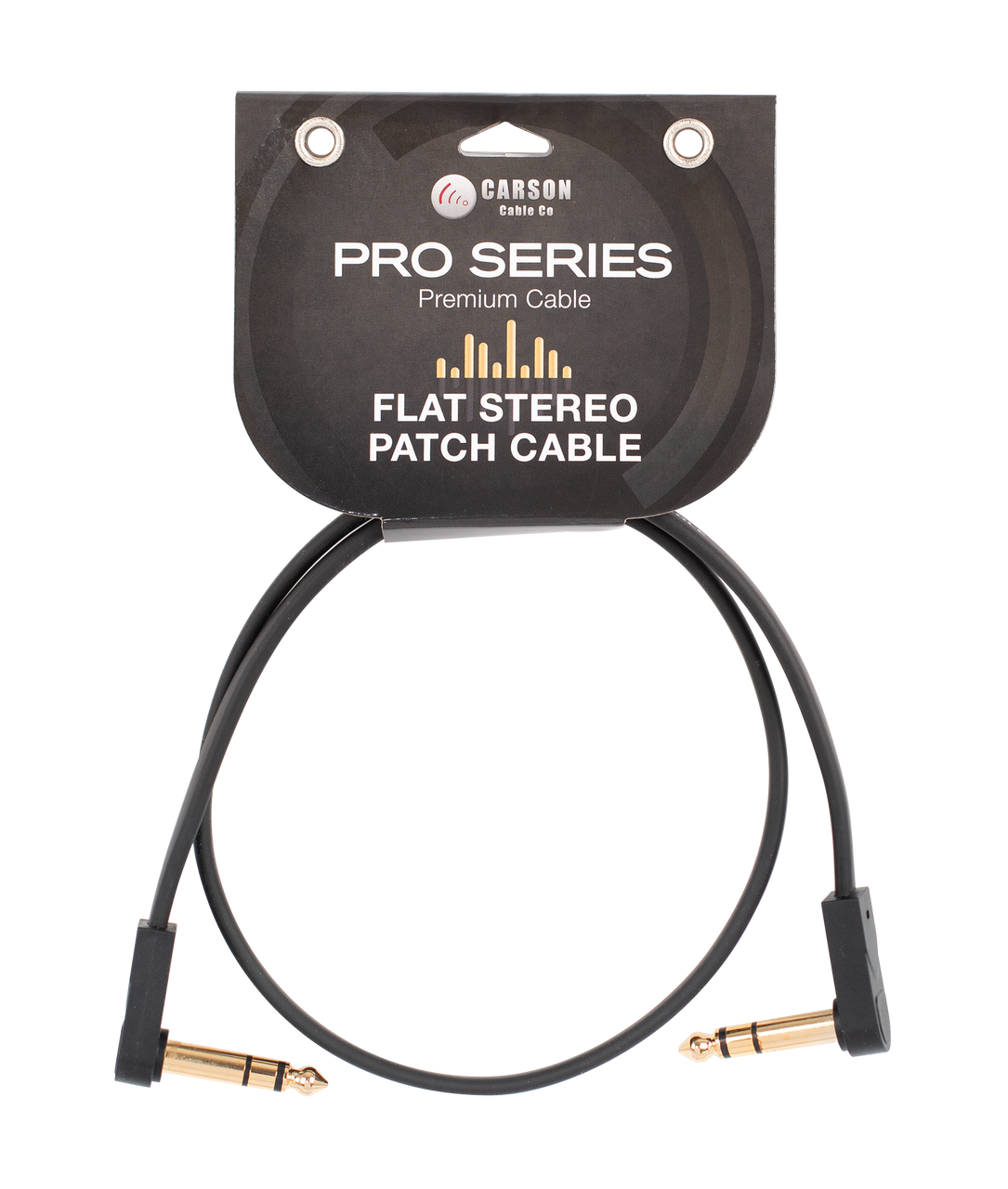 Carson FLAT2ST Flat Stereo/TRS Patch Cable