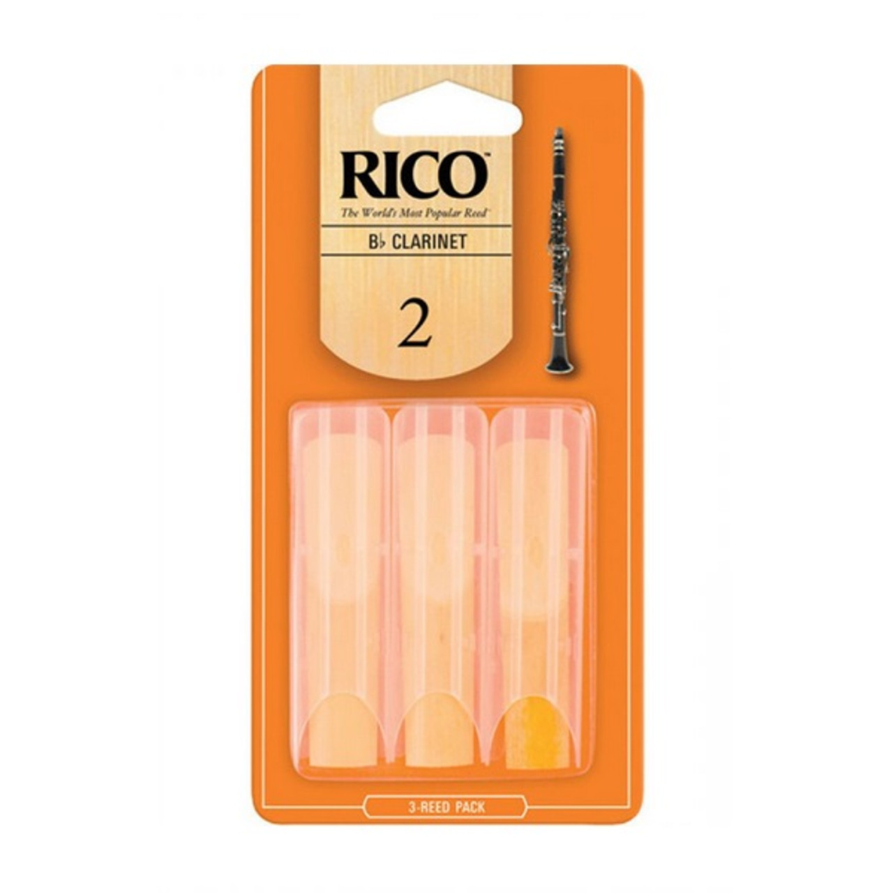 Rico RP120 Bb Clarinet Reeds Size 2.0 – 3 PACK