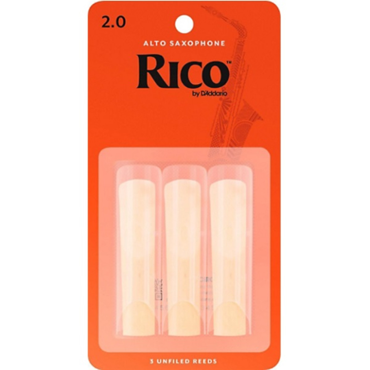 Rico RP220 Alto Sax Reeds 2.0 – 3 PACK