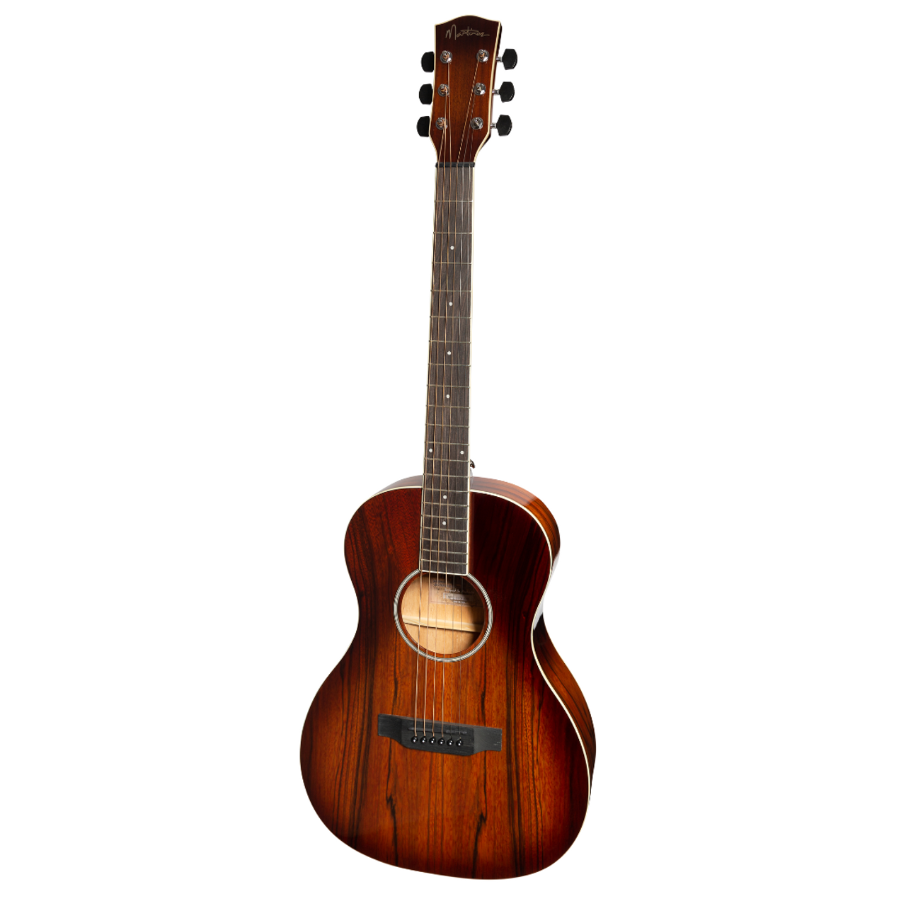 Martinez '31 Series' Daowood Parlour Acoustic-Electric Guitar (African Brownburst)