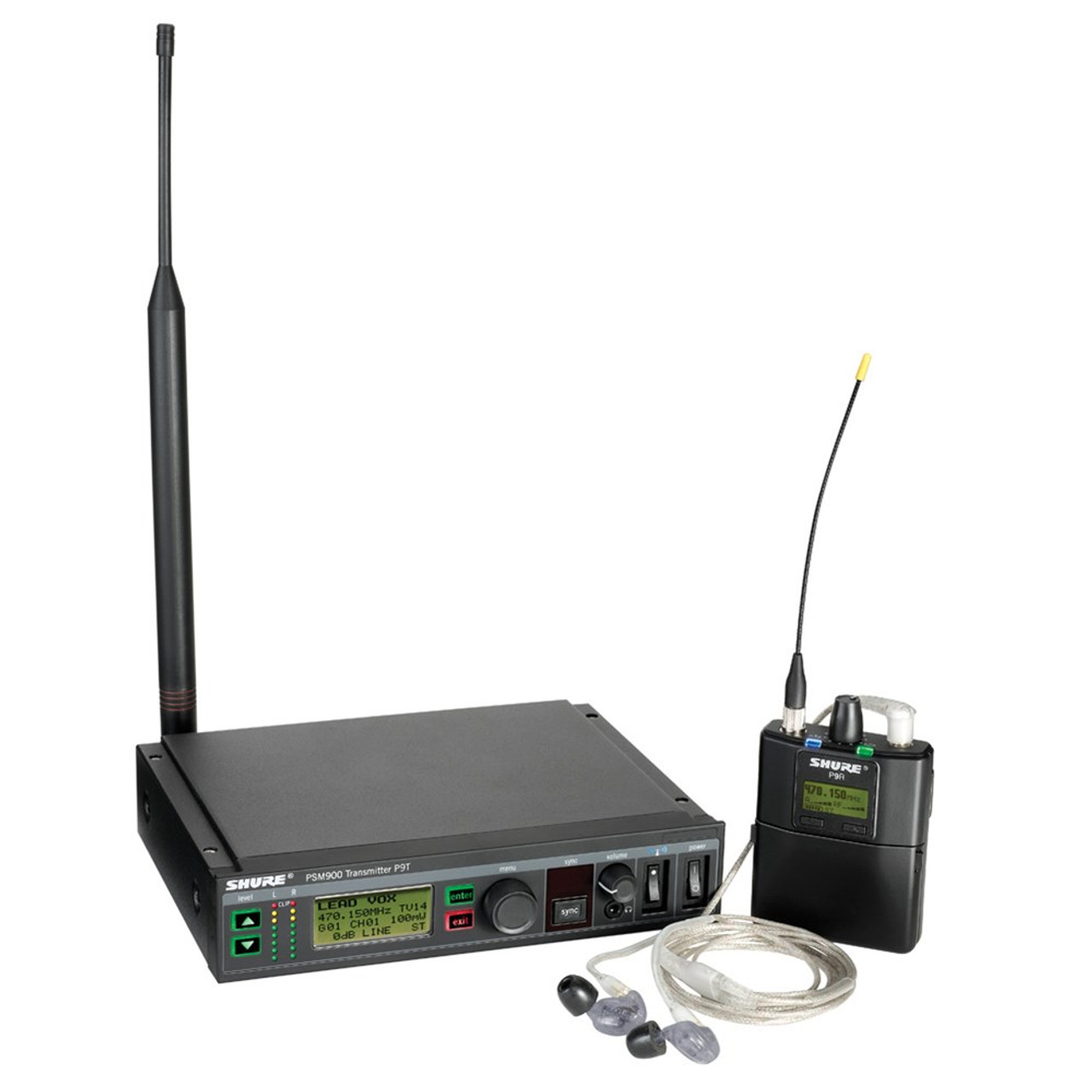 Shure SHR-P9TRSE535K1E PSM900 Wireless System 596-632 MHz; with SE535 596-632 MHz; with SE535