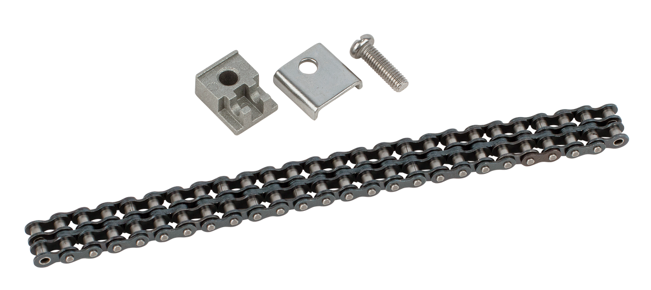 Double chain assembly. Complete with chain, mounting screws and plates. Suits DXPBP3, DXPBP5 and DXPBP8.