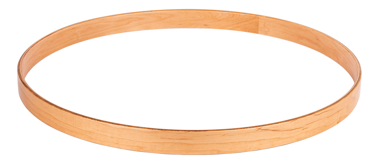 22", solid maple, natural finish.