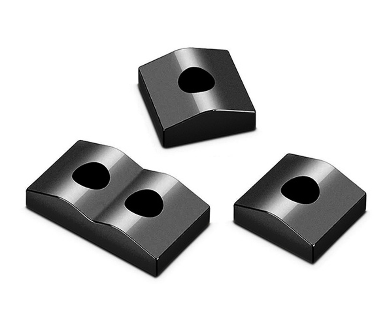 Schaller FR Locknut Caps for 7-String  (Set of 3) Black