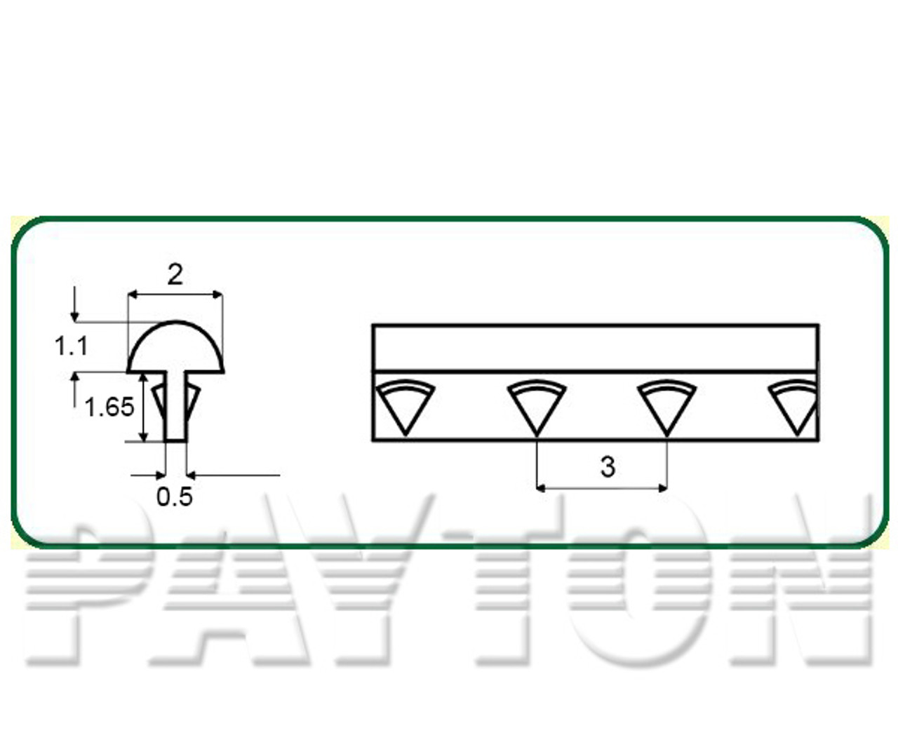 Fretwire-10m x1.1mmx2mm (Gtr-18% Nickel)