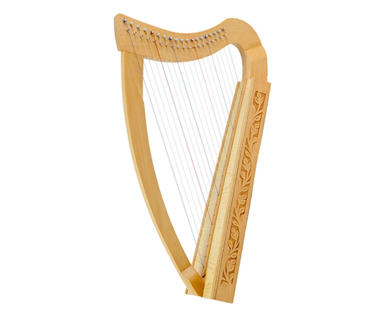 Pixie Harp 19 String Carved Leaning