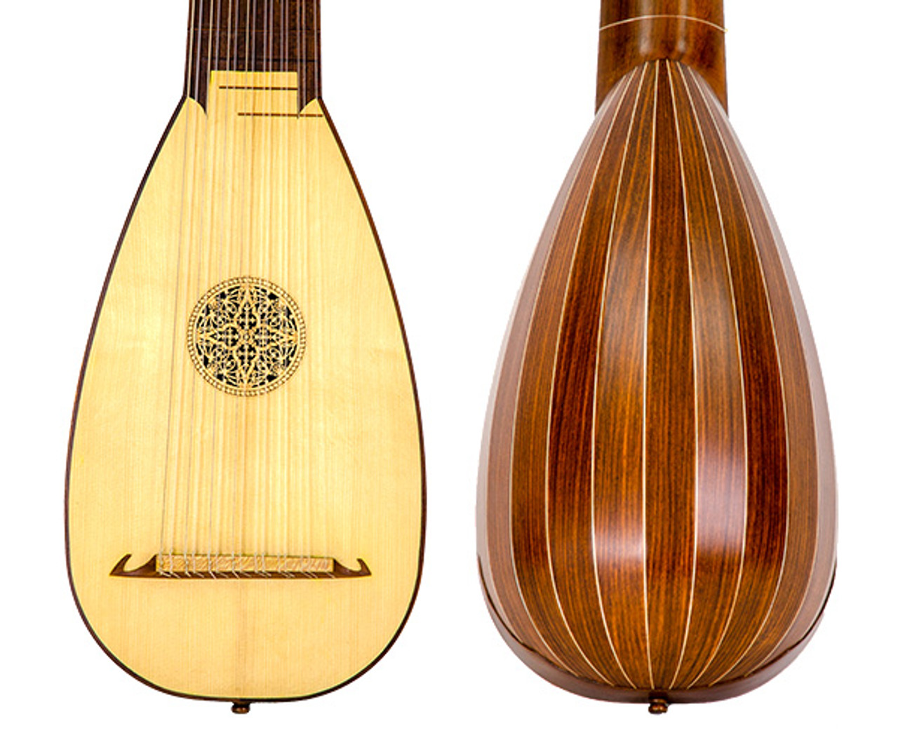 Lute -  Round Back 8 Course with Case