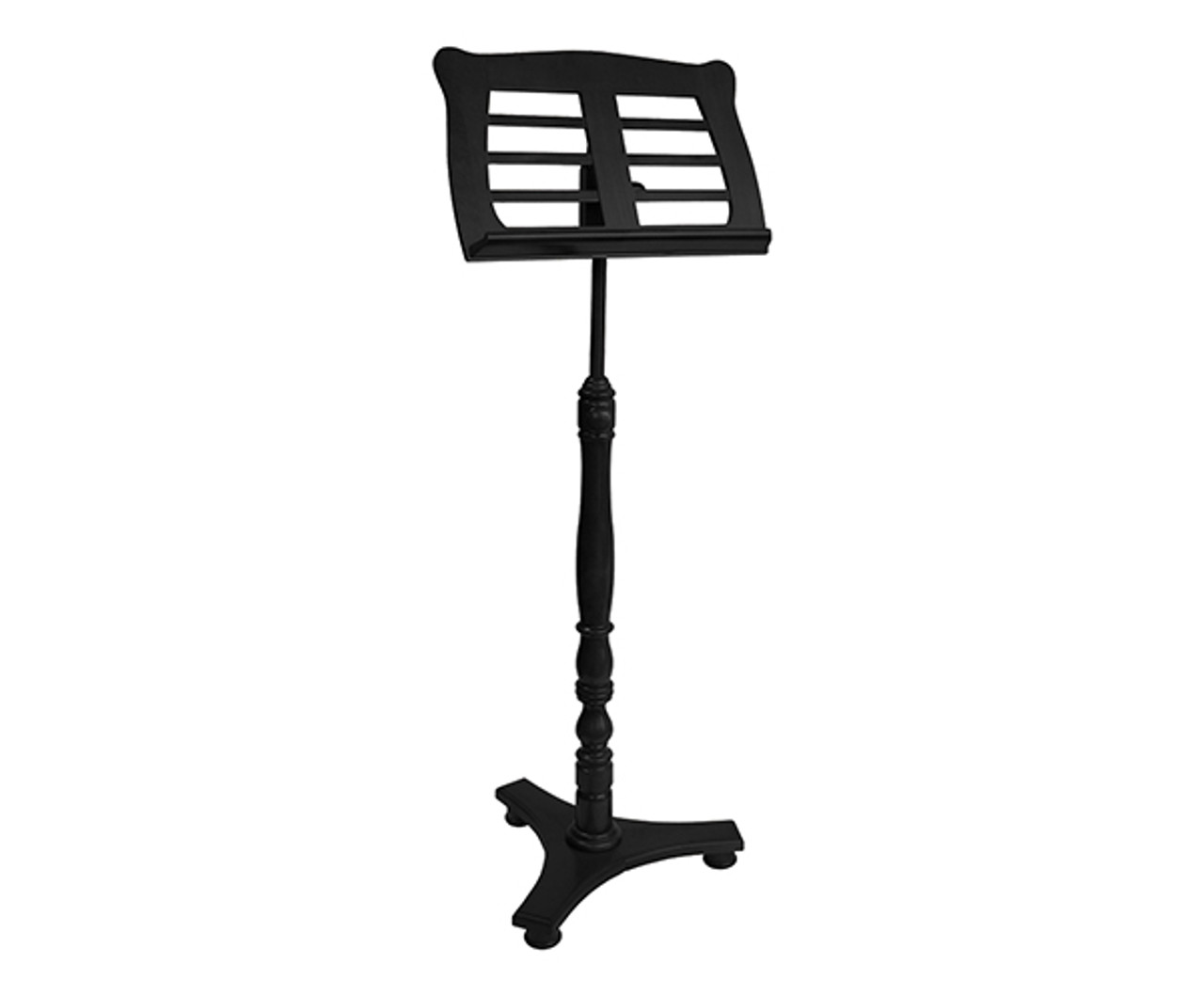 Music Stand-Wooden Low Base-Black