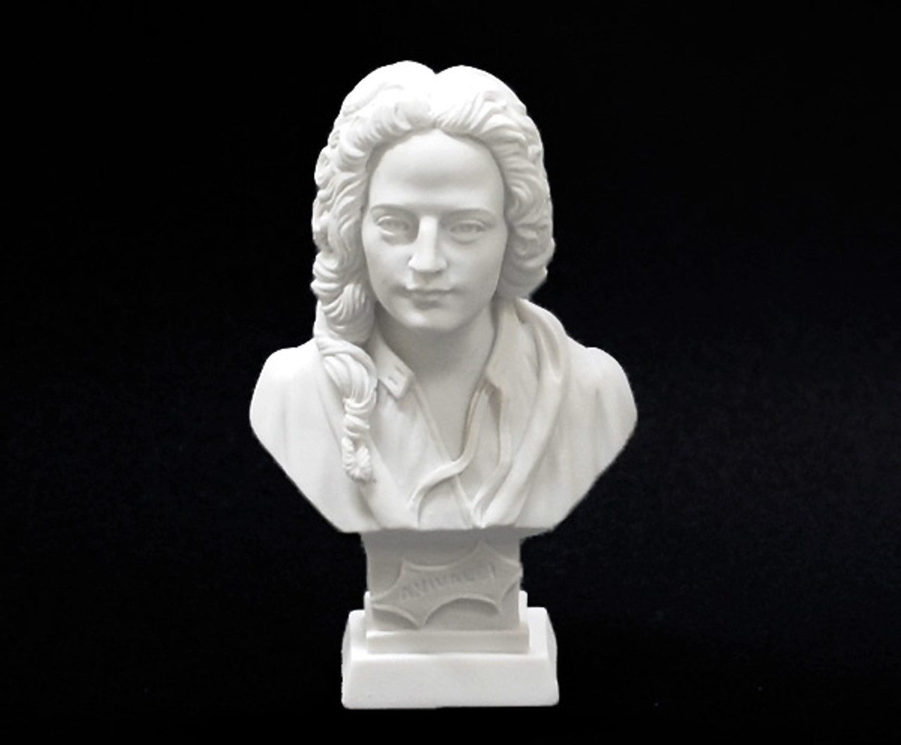 Bust (Italian) Crushed Marble 11cm - Vivaldi