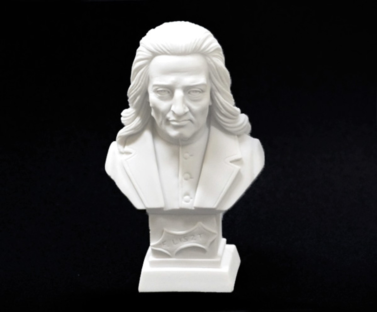 Bust (Italian) Crushed Marble 11cm -Liszt