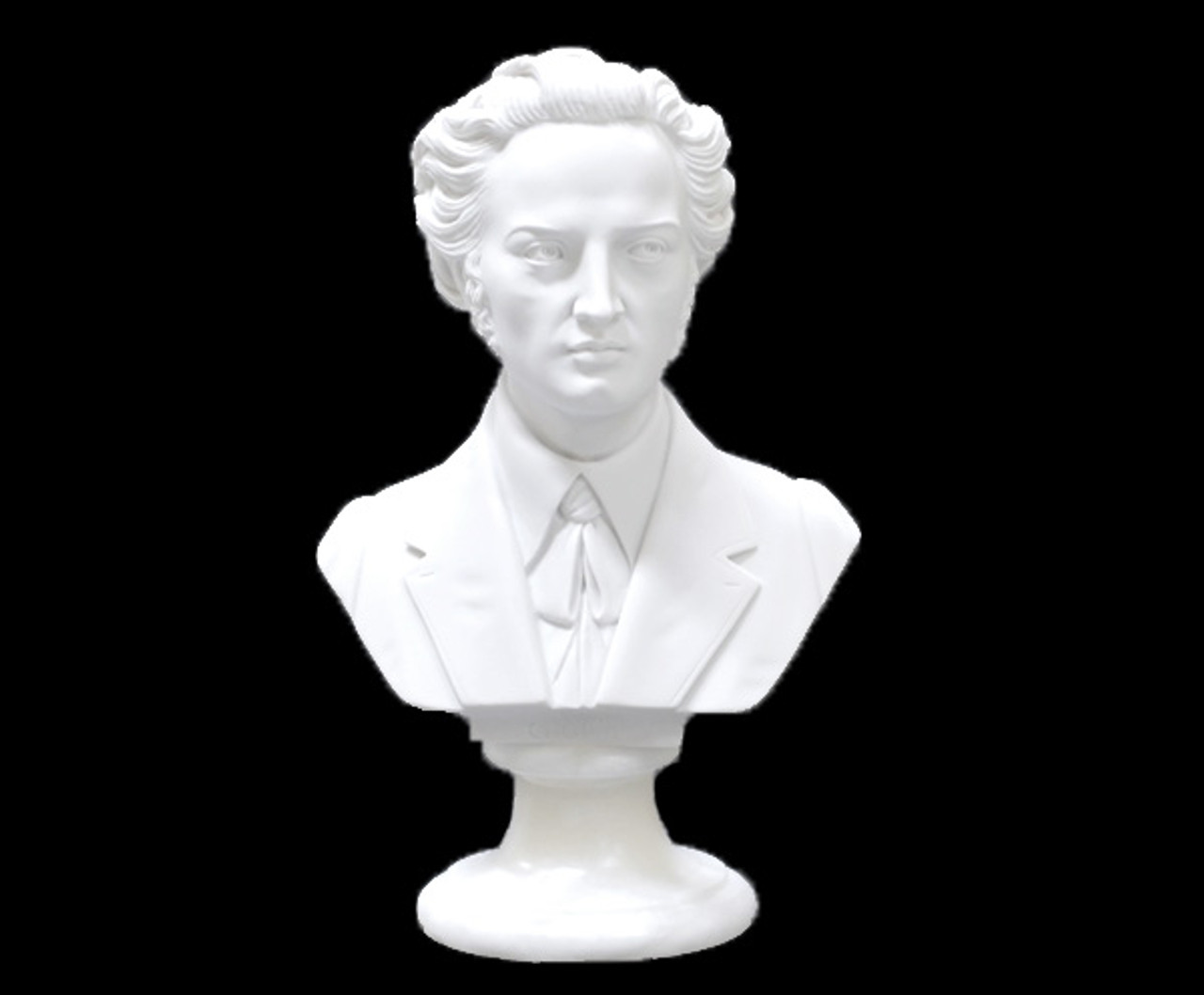 Bust (Italian) Crushed Marble 15cm -Chopin