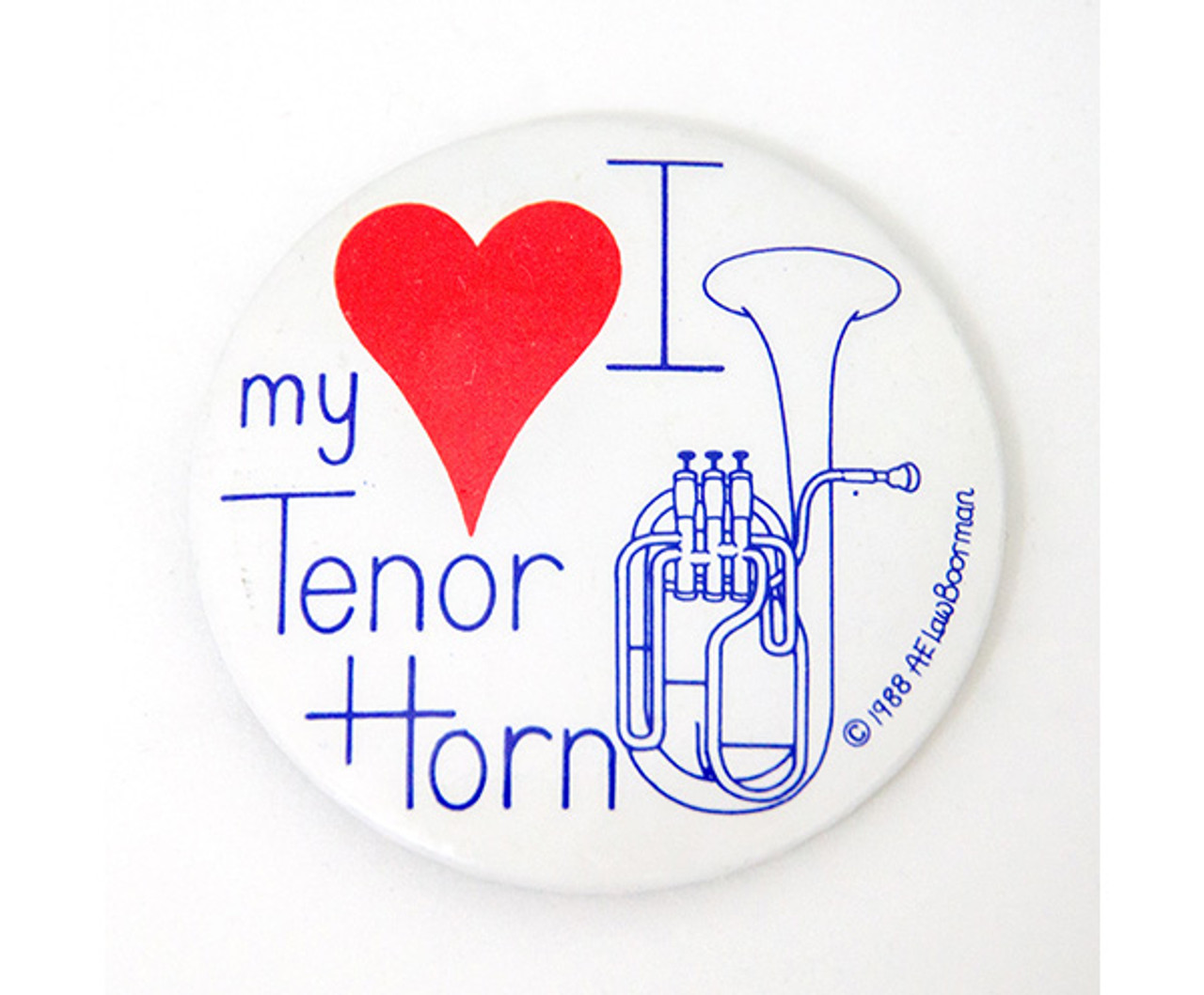 Badge 55mm I Love My Tenor Horn