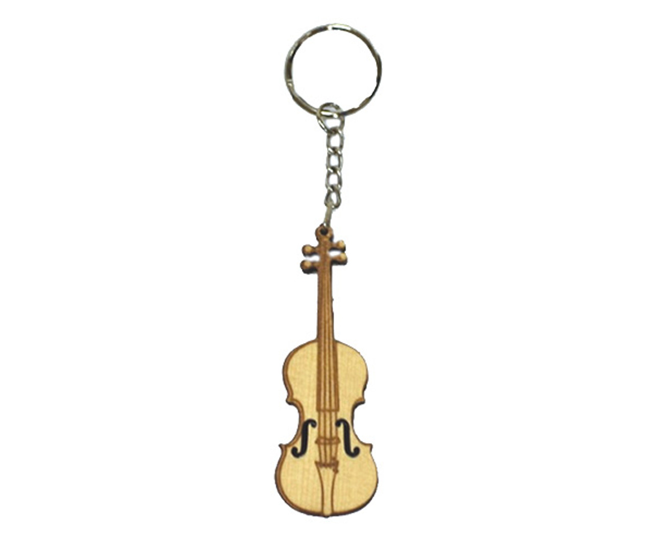 Key Chain - Wooden Violin