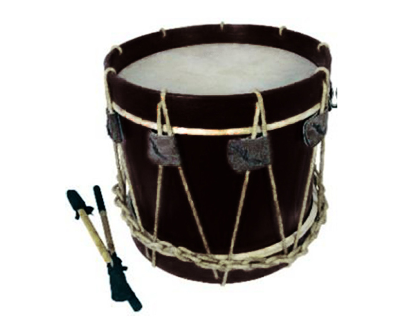 Drum-18inx12in Black w/Rope Tension