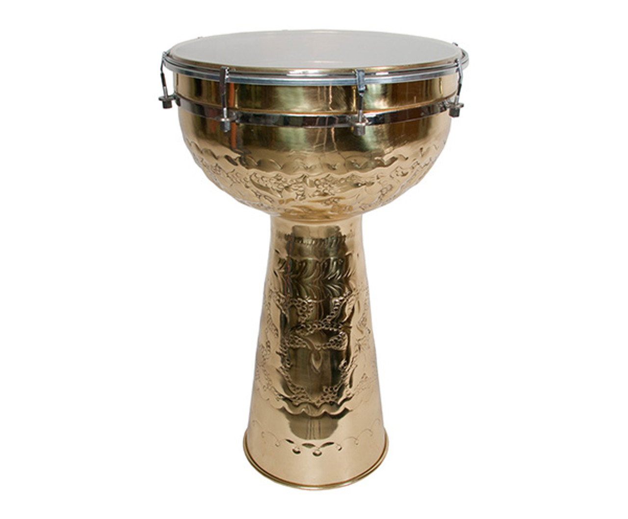 Doumbeck(Indian Drum)30cm.Emb.Brass