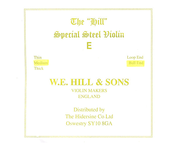 Hill Special Violin E-Medium Ball