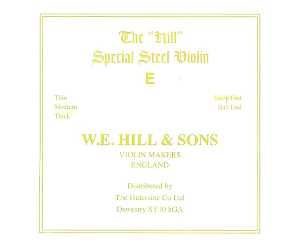 Hill Special Violin E -Thick Loop