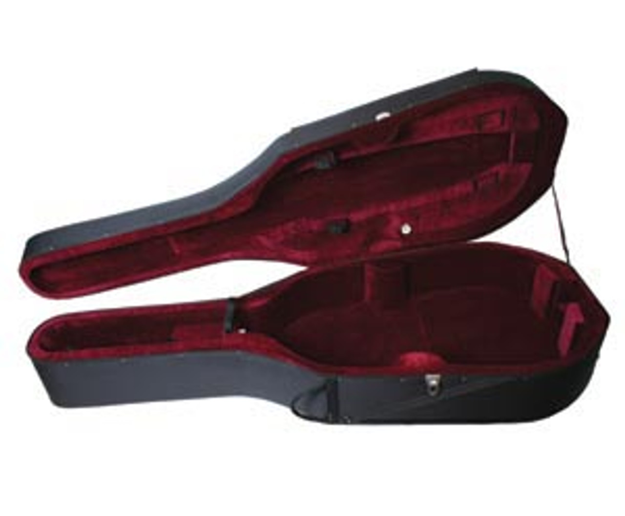 Double Bass Case-Lightw Black/Wine 1/2