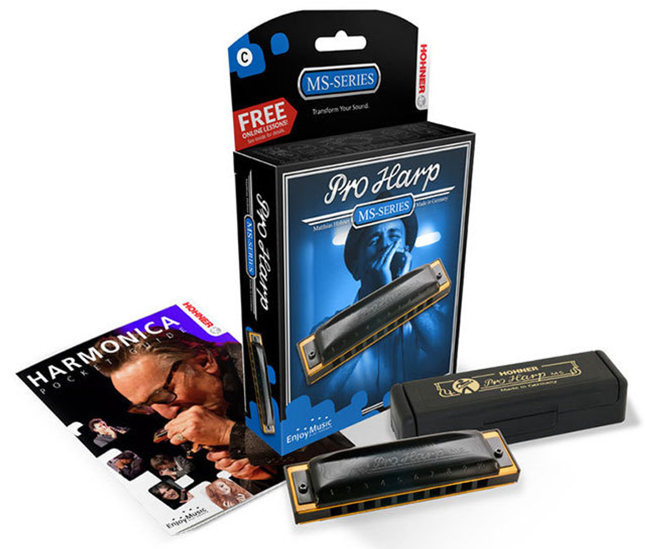 Hohner MS Series Pro Harp Harmonica in the Key of B