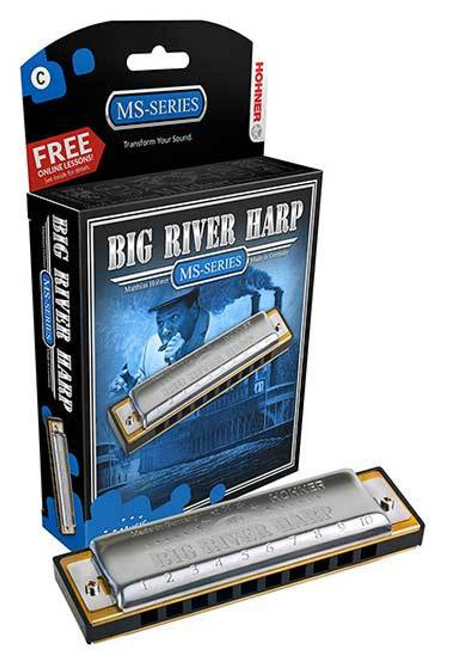 Hohner MS Series Big River Harmonica in the Key of A