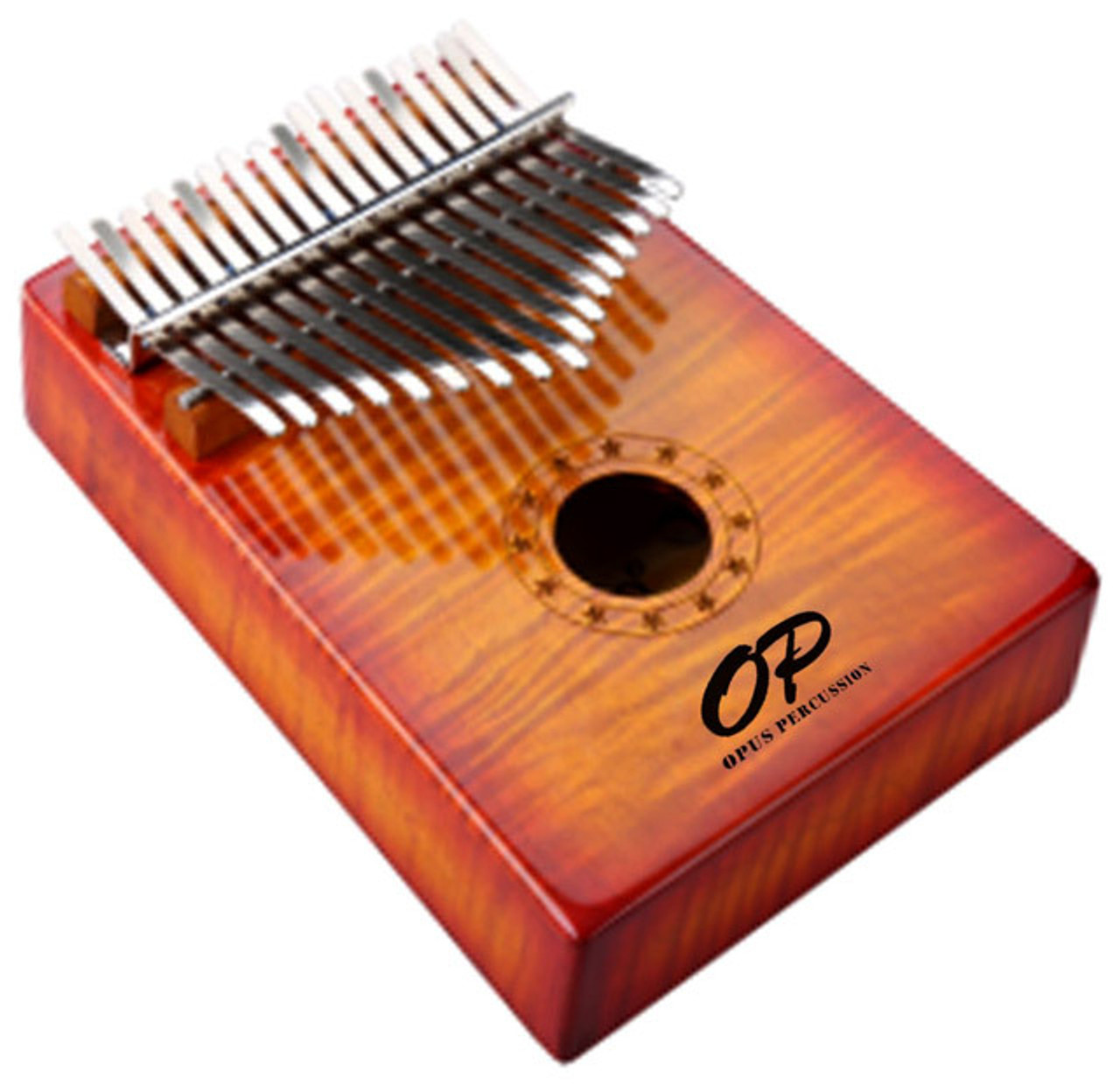 Opus Percussion 17-Key Curly Maple Kalimba in Sunburst Gloss