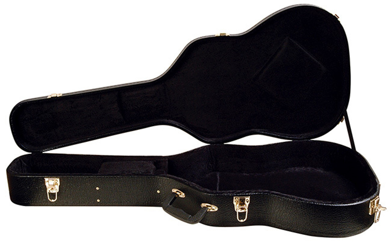 On Stage Shaped 335 Style Guitar Hardcase in Black