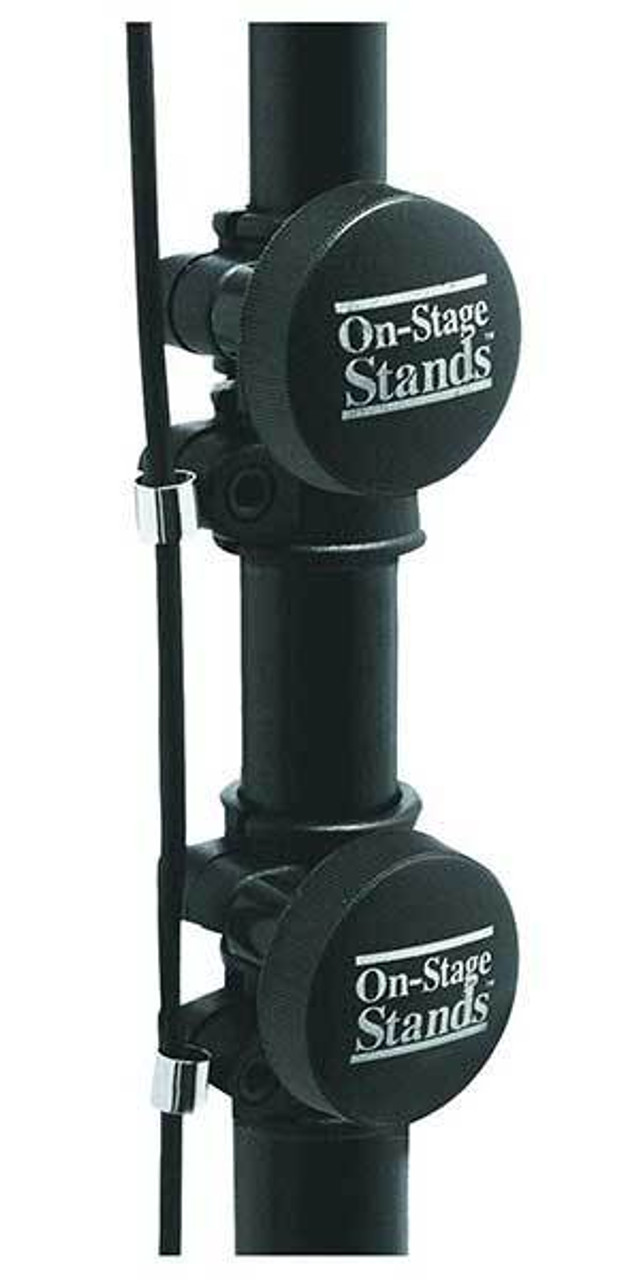On Stage Studio Boom Mic Stand with 17lb Base with Removable Casters