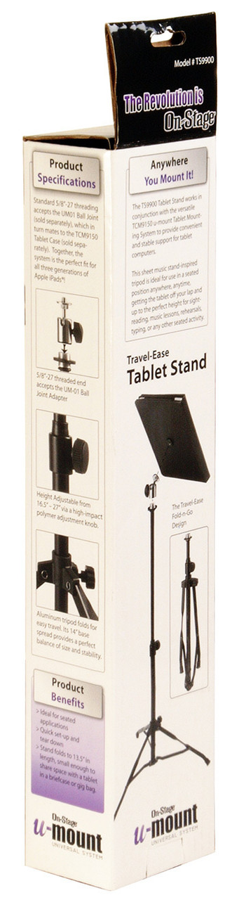 On Stage U-Mount Travel-Ease Tablet Stand