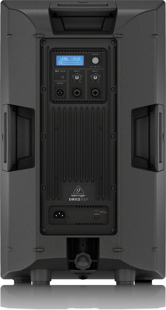 The Behringer DR112DSP Active 1,200 Watt 12" PA Speaker System with DSP and 2-Channel Mixer