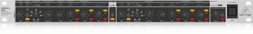 Behringer Super-X Pro CX3400 V2 Multi-channel Crossover with Limiters - Musical Instruments - 116115120