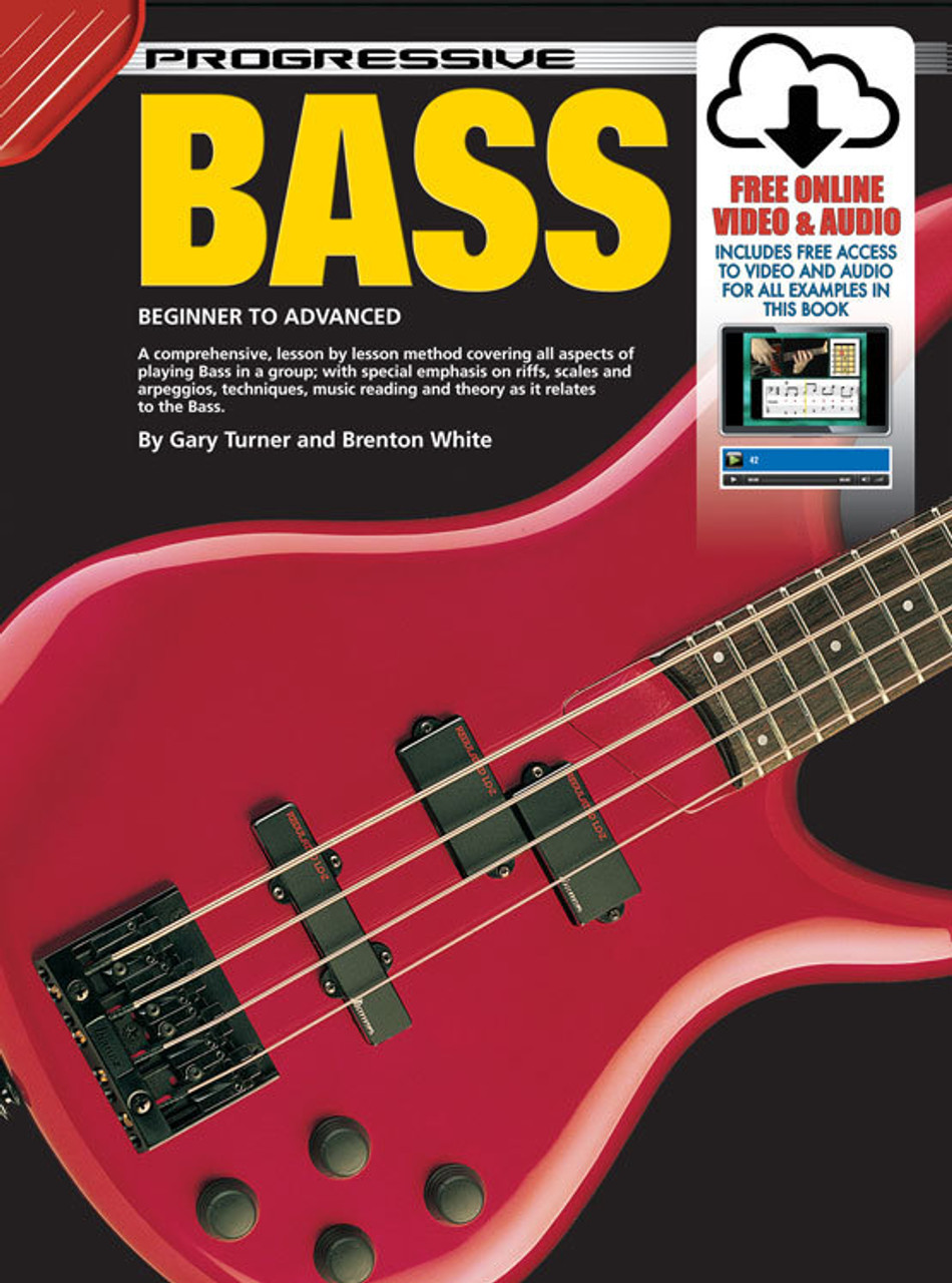 Progressive Bass Guitar Book/Online Video & Audio