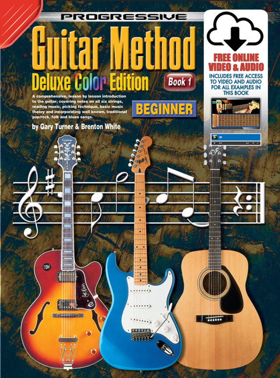 Progressive Guitar Method 1 Deluxe Edition Book/Online Video & Audio