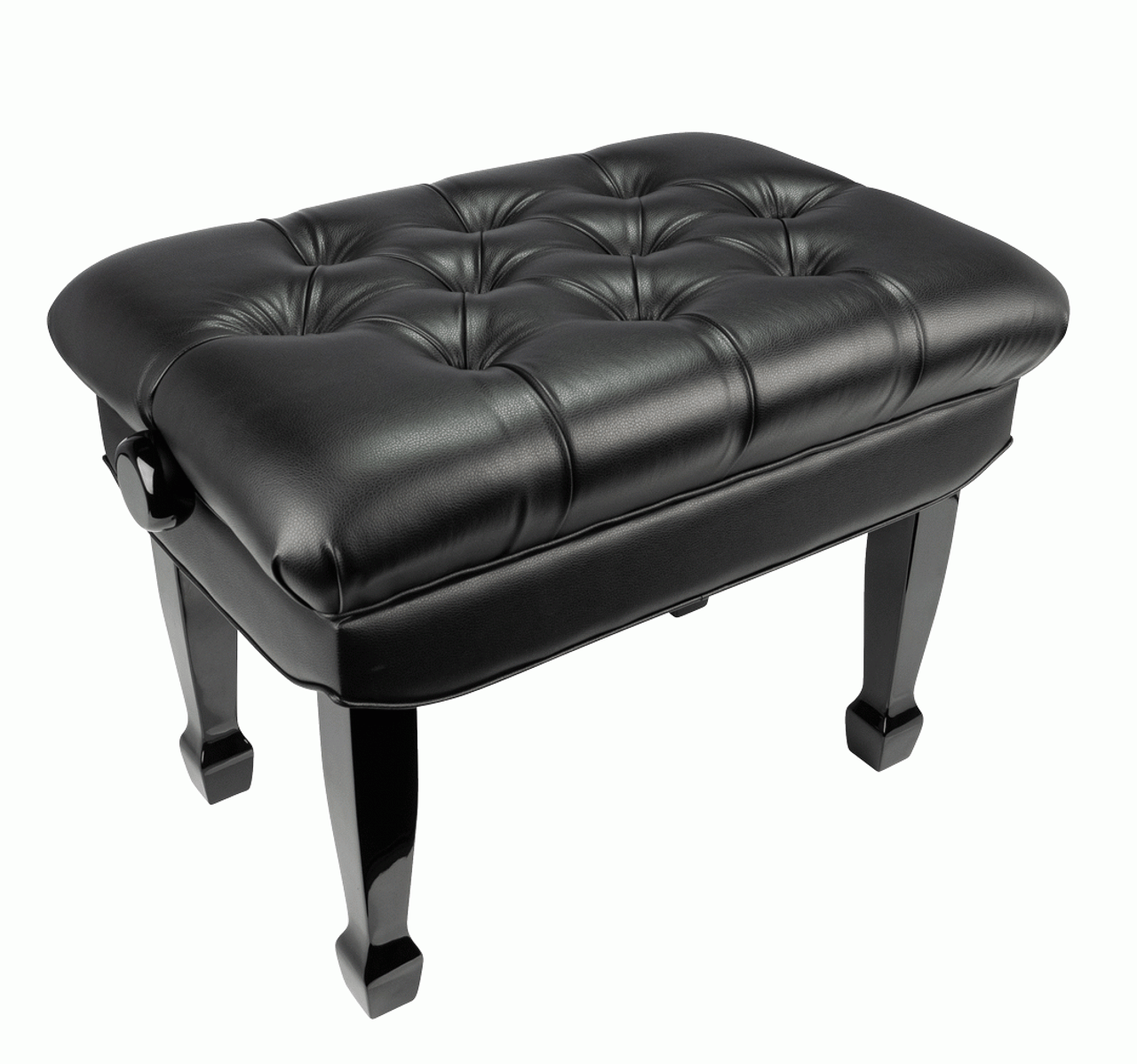 Beale BPB330BK Deluxe Grand Piano Bench in Black