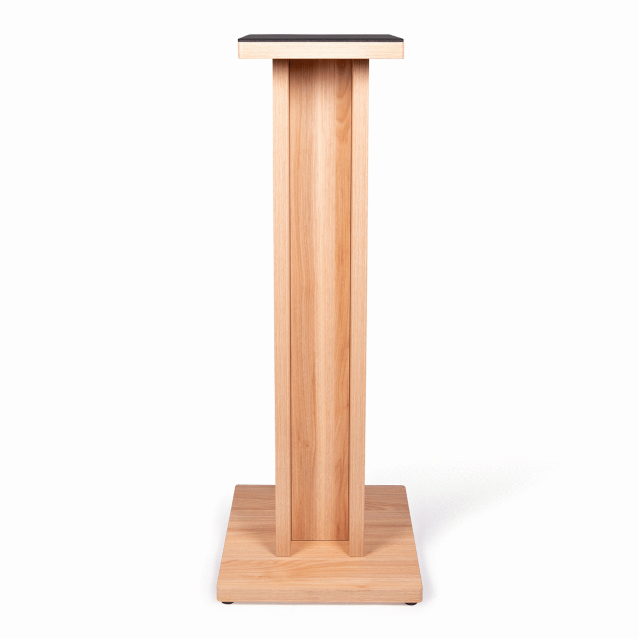 The Gator GFWELITESPKSTMNMPL Frameworks Elite Series Floor-Standing Studio Monitor Speaker Stand in Natural Maple Matte Finish