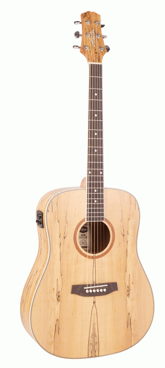 Ashton D26EQ SPM Spalted Maple Dreadnought Acoustic Guitar with EQ