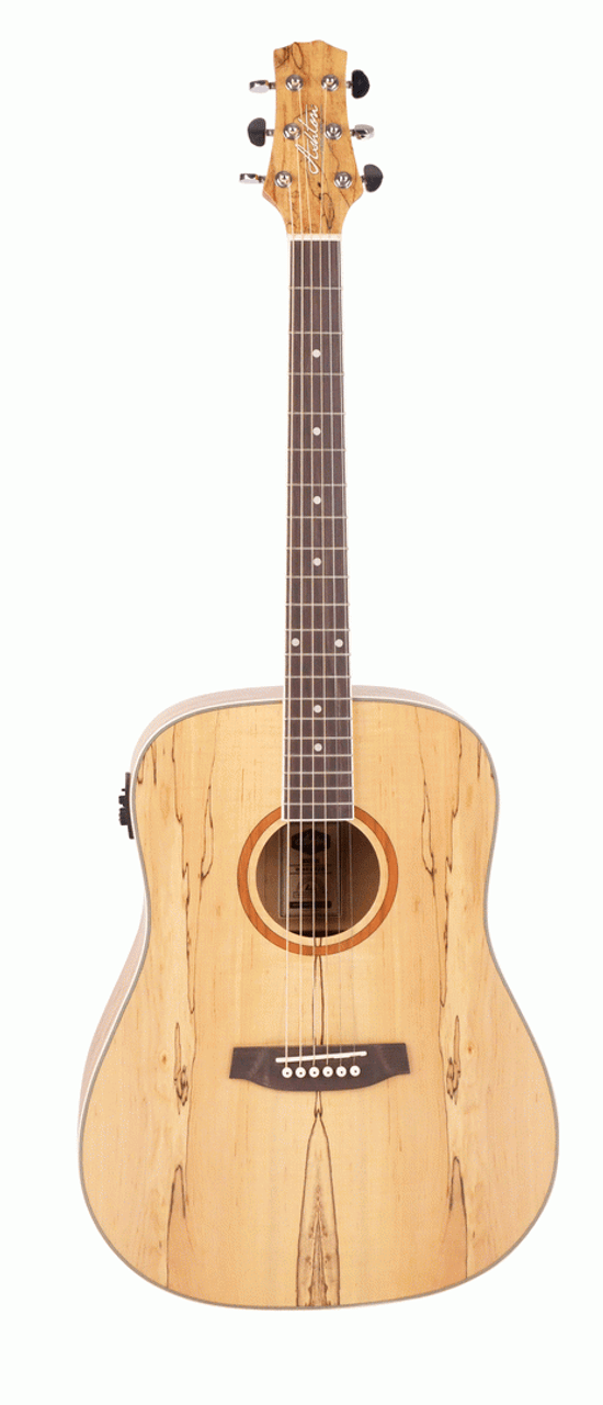 Ashton D26EQ SPM Spalted Maple Dreadnought Acoustic Guitar with EQ