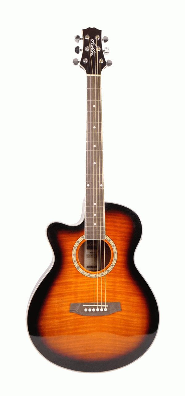 Ashton SL29CEQLTSB Slimline Acoustic Guitar with Cutaway and EQ