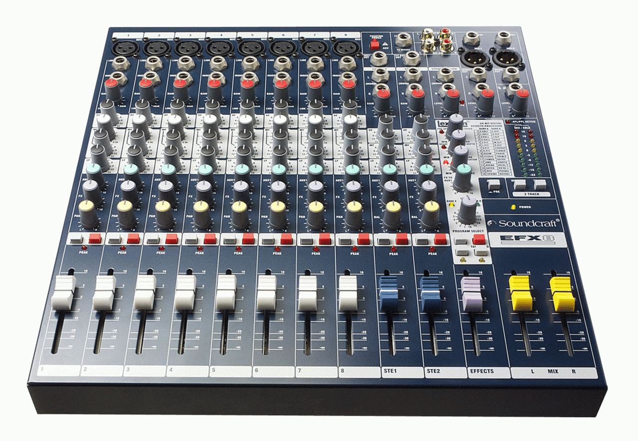 EFX8 8 CH MIXER WITH LEXICON FX