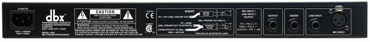 DBX MIC PREAMP / PROCESSOR