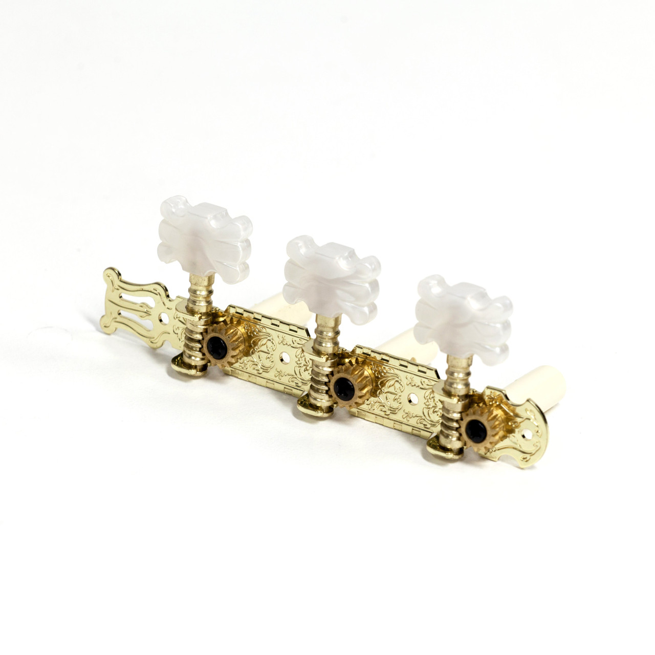 Crossfire Acoustic Guitar Machine Head Set (Gold with Fancy Buttons)