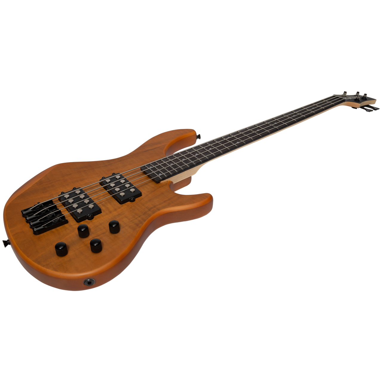J&D Luthiers 4-String M-Style Contemporary Active Electric Bass Guitar (Natural Satin)