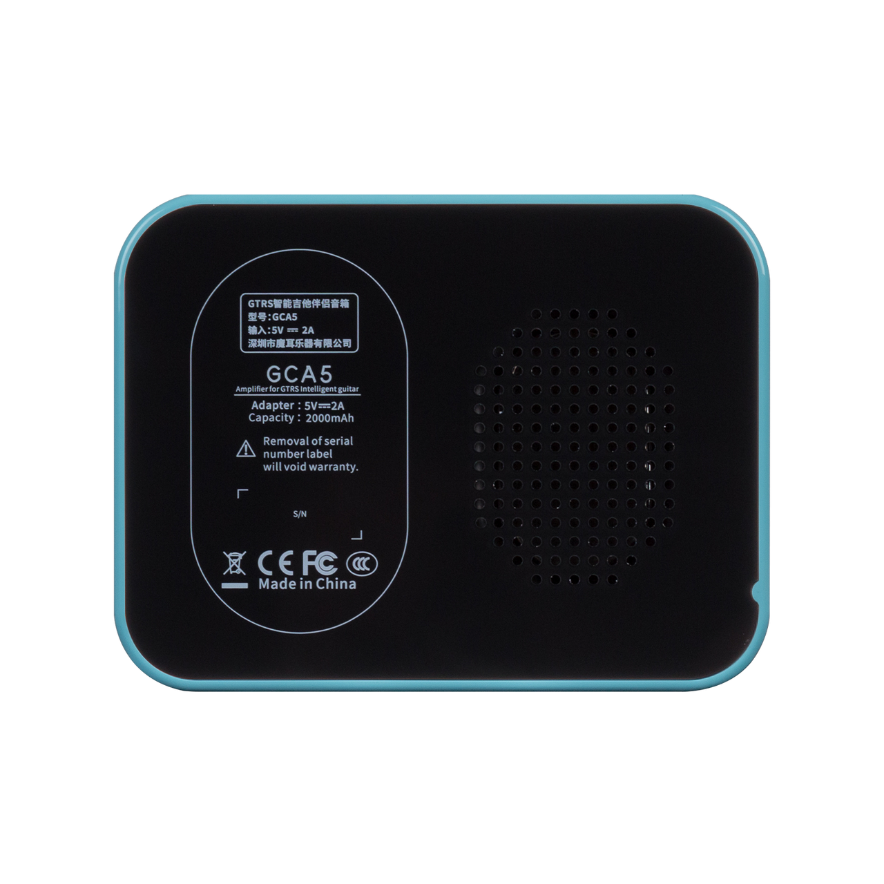 Mooer 5W GTRS PTNR Rechargeable Mini Bluetooth Amplifier (Blue)