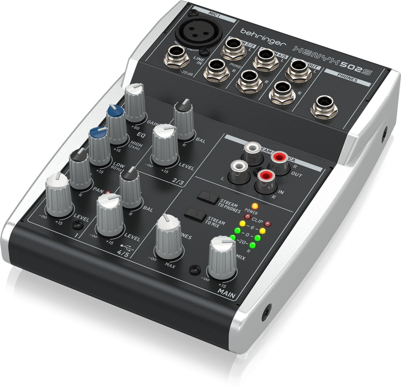 Behringer Xenyx 502S 5 Channel Mixer With USB